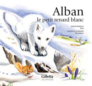 Couv-Alban le petit renard blanc-nature-montagne-alpes-pyrénées-sauvage-animal