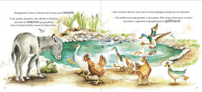 Frisson-l-anon-cherche-un-ami-album-jeunesse-nature-animaux-illustration-amitie-ane-montagne-aventure-courage